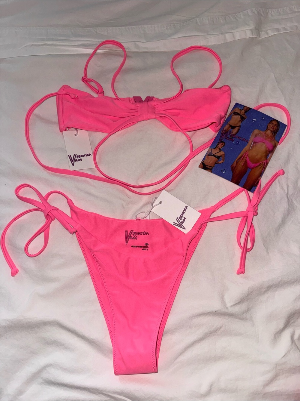LULU TOP & BOTTOM BIKINI SET - BLUSH